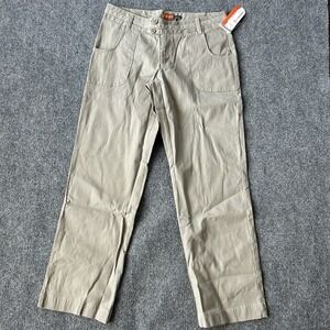 Merrell Pants Women's 8 Daphne Stone Tan Mid Rise Stretch Cotton Utility Canvas